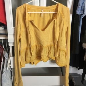 Free people crop top sweatshirt
